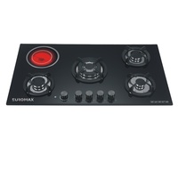 Nouveau modèle OEM/ODM d'usine de haute qualité avec 5 brûleurs intégrés Table de cuisson en verre de 90cm et cuisinière à gaz/plaque de cuisson pour la cuisine