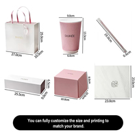 Boîte cadeau de luxe personnalisée avec logo, style tiroir, pour pâtisserie, rose, avec séparateur pour donuts, macarons, biscuits, OEM