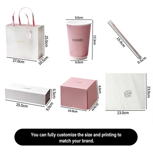 Boîte cadeau <span class=keywords><strong>de</strong></span> luxe personnalisée avec logo, style tiroir, pour pâtisserie, rose, avec séparateur pour donuts, macarons, biscuits, OEM - Product Image 4
