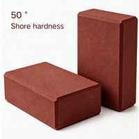 Brique de yoga en mousse EVA, bloc de 50 mm de dureté Shore, équipement de fitness Pilates, 230x150x75mm, 280g, léger, durable, accessoires, logo personnalisé