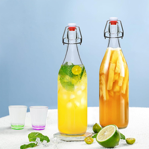 Bán buôn chai bia thủy tinh cho nhà sản xuất bia với <span class=keywords><strong>Swing</strong></span> <span class=keywords><strong>Top</strong></span> Nắp Kombucha nước Kefir đồ uống Soda bia chai thủy tinh - Product Image 3