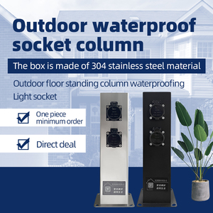 Poste <span class=keywords><strong>avec</strong></span> vue sur le jardin <span class=keywords><strong>avec</strong></span> <span class=keywords><strong>prise</strong></span> électrique <span class=keywords><strong>prise</strong></span> de camping colonne prises pilier <span class=keywords><strong>prise</strong></span> extérieure en acier inoxydable - Product Image 3
