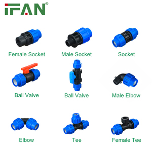 ASTM d3035 khuỷu tay TEE PP nén phụ kiện IFAN tiêu chuẩn cao HDPE Phụ Kiện 20-110mm <span class=keywords><strong>Poly</strong></span> phụ kiện đường ống - Product Image 3