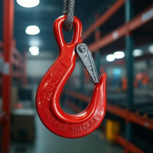 Gancho de elevación tipo Clevis, grado 80, acero aleado pintado, certificado CE, accesorios de elevación y anclaje - Product Image 3