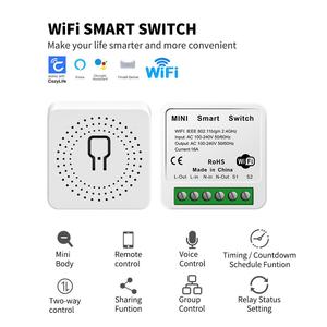 Interrupteur intelligent Wifi Tuya 16A, contrôle bidirectionnel, mini disjoncteur intelligent, compatible avec Life Alexa Home Alice - Product Image 4