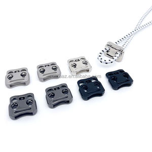 Nhà máy tùy chỉnh Kẽm hợp kim kim loại dây rút dây khóa chuyển đổi đôi lỗ điều chỉnh dây kim loại khóa Stopper - Product Image 3