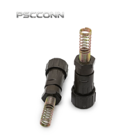 Connecteur électrique industriel PSCCONN série FQ, connecteur circulaire étanche IP67, fiche et prise aviation à baïonnette