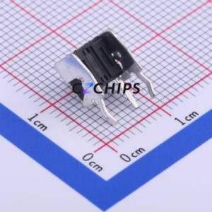 TC-1102N-C-Q-B Tactile Switch Bent Lead Through Hole,6x6mm Switch Single Pole Single Throw Round Button 2.6N Right Angle Insert - Product Image 2