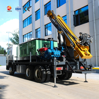Foreuse hydraulique montée sur camion diesel pour puits d'eau, 350 m, équipement de forage profond à vendre