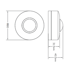 360 Degree Ceiling <strong>PIR</strong> Motion <strong>Sensor</strong> with 6m Detection Human Movement Detector for Automatic Lighting (110-240VAC) - Product Image 5