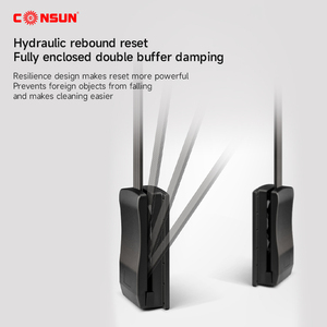 Consun nâng móc treo treo đường sắt phòng ngủ phần cứng tủ quần áo quần áo nâng kéo xuống mềm đóng quần áo đường sắt quần áo giá - Product Image 3