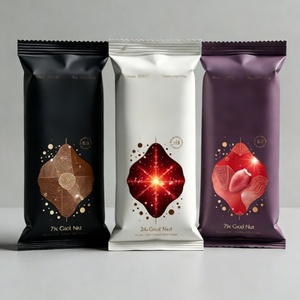 Custom Printed Logo Food Grade Back Side Seal Pillow <b>Packaging</b> <b>Bags</b> Foil Nut Chocolate Protein Energy bar Food <b>Packaging</b> <b>Bags</b> - Product Image 2