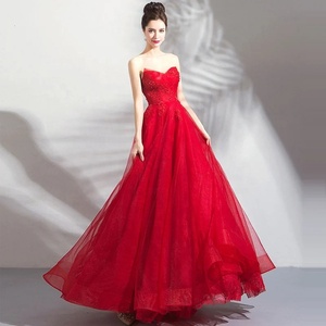 थोक आधुनिक मातृत्व ग्रीष्मकालीन सैटिन लाल औपचारिक-लाइन फ्लोर-लंबाई वाली गेंद की गाउन मां दुल्हन दुल्हन दुल्हन दुल्हन दुल्हन दुल्हन की पोशाक - Product Image 3