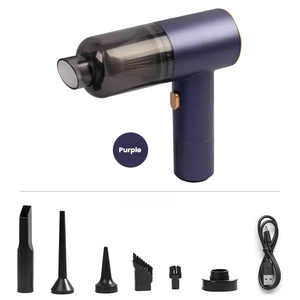 Mini aspirador de polvo inalámbrico integrado de soplado y succión de coche portátil, plumero de aire eléctrico de mano - Product Image 3