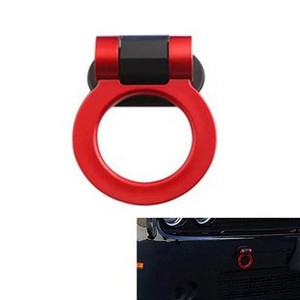 Anneau de remorquage universel décoratif en ABS rouge réglable pour crochet de remorquage de voiture - Product Image 5