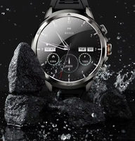 Jam Tangan Pintar H19 64GB Jaringan 4G dengan Kartu SIM 1900mAh Layar AMOLED 720*720 Tampilan Detak Jantung 2" GPS WiFi Kartu SIM untuk Pria Hitam