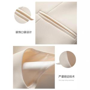 <span class=keywords><strong>Chaleco</strong></span> de Alta Gama con Doble Botonadura, Estilo Vintage, Cintura Ajustada, para Primavera y Otoño - Product Image 4