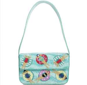 Bolso cruzado con bordado de cuentas de semillas hecho a mano de alta calidad con correa ajustable diseñado para lujo - Product Image 2