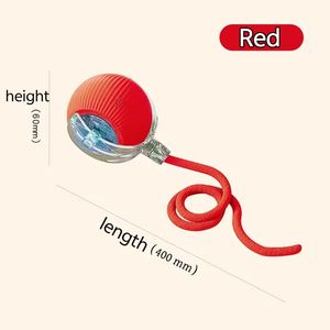 Akıllı Pet oyuncak 360 ° otomatik interaktif köpek akıllı top oyuncak halat ile interaktif kedi oyuncaklar kediler için USB şarj aleti haddeleme topu - Product Image 4