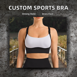 Soutien-gorge de sport pour femme, maintien élevé, gris, noir, bretelles, yoga, entraînement, sans couture, respirant, confortable - Product Image 2