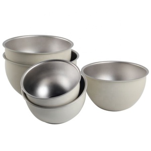 Offre Spéciale antidérapant grande capacité cuisine 5 pièces ensemble de bols à salade en acier inoxydable - Product Image 4