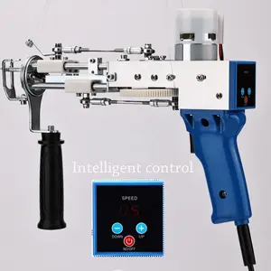 2024 new model smart display electric cut loop pile automatic carpet hand rug 2 in 1 duo tufting gun machine with intelligent