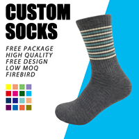 Chaussettes de sport personnalisées en gros, chaussettes de course athlétiques à rayures, chaussettes de tennis, chaussettes de basket-ball de haute qualité pour athlètes