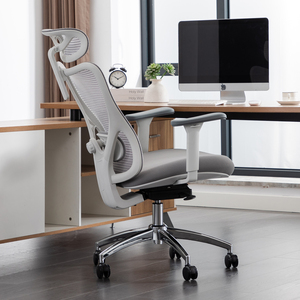 Anji bán buôn cao trở lại màu xám ghế máy tính <span class=keywords><strong>Ergonomic</strong></span> lưới ghế với tựa đầu có thể điều chỉnh thắt lưng hỗ trợ máy tính bàn ghế - Product Image 5