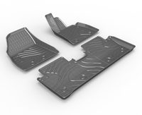 Tapis de voiture de luxe en fibre de carbone imperméables DSN pour BYD SEAL EV 2025, conduite à droite, ensemble complet de 4 pièces, accessoires intérieurs