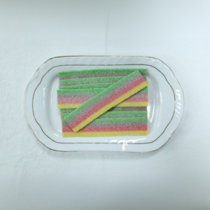 Tiras de Gomitas con Sabor a Frutas Ácidas al Por Mayor, Caramelos de Gelatina Recubiertos de Caramelo, Sabor Equilibrado Agridulce, Empaquetado en Bolsa, Contenido de Azúcar Personalizable - Product Image 1