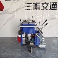 Machine à dégager les bandes de peinture routière SanWin, automatique, à profil convexe, thermoplastique, autopropulsée, à moteur essence