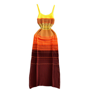 2025 <span class=keywords><strong>estate</strong></span> colore floreale sfumato Sexy da donna senza maniche senza maniche abiti a vita naturale moda Casual - Product Image 1