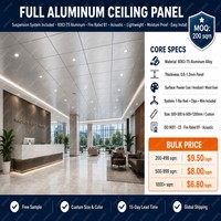 Panneau de plafond en nid d'abeille en aluminium ignifuge et résistant à l'humidité, taille et couleur personnalisées