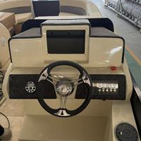 Nouvelle énergie bateau de fête commerciale bateau potoon en aluminium 25ft 26ft 30 pieds sport relaxant ponton bateau de vitesse