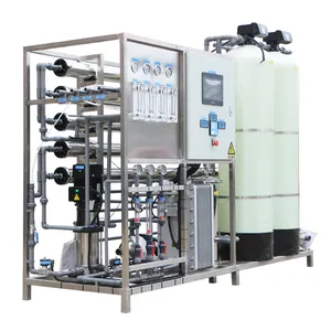 1000LPH Double stage reverse osmosis RO EDI water treatment machine system For Dialysis/ Beverages/ Laboratory