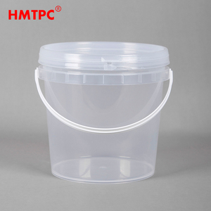 Xô thực phẩm chứa đầy màu sắc nhựa cho bơ đậu phộng PP bán buôn cấp thực phẩm Vòng 300ml Xô Nhựa với nắp - Product Image 1