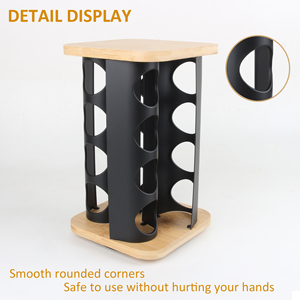 Vendita calda moderna portaspezie girevole con supporto collezione Cover-stile condimenti portaspezie rotante - Product Image 4