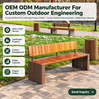 Banc de patio moderne en acier inoxydable durable et écologique pour hôtels, parcs, jardins, terrasses, écoles