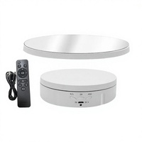 Nouveau support de présentation rotatif électrique 2-en-1 en PVC rechargeable à 360 degrés pour photographie, motorisé, compatible 15cm/22cm