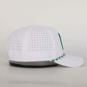 Gorra de Béisbol Deportiva Unisex Transpirable con Bordado de Perlas, Lazos en la Parte Trasera, Hebilla Metálica, Orificios Perforados, Impresión Puff, Tela Común - Product Image 4