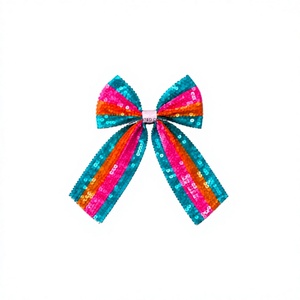 Accesorio para el Cabello con Lazo de Cuentas Inspirado en Halloween, Pinza para el Cabello con Lazo de Cuentas Personalizada, Nuevo Lanzamiento de Moda, Diseño de Lazo con Lentejuelas, Gran Venta - Product Image 3