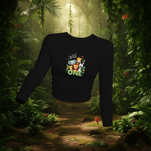 เสื้อยืดแขนยาวผู้หญิงลายสัตว์ป่าพิมพ์ลาย Y2K คอกลม แฟชั่นทันสมัยสำหรับทุกฤดูกาล - Product Image 2