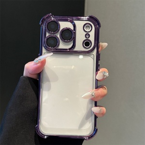 Funda de Lujo con Protección de Lente y Revestimiento Magnético para iPhone 17 14 15 16 Pro Max Plus, Funda Transparente con Protección en las 4 Esquinas para iPhone 17 Pro Max - Product Image 2