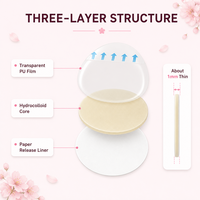 Pansements hydrocolloïdes personnalisés OEM, imperméables, respirants, à forte adhérence, pour les pieds, pour marque