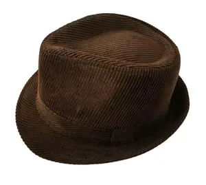 Classic Men's Fashion Cotton Corduroy Fedora Trilby Hat