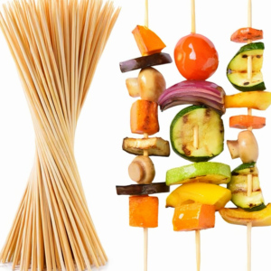 Chất Lượng Cao 100% Tự Nhiên BBQ Xiên <span class=keywords><strong>Marshmallow</strong></span> Rang Gậy Dùng Một Lần Tre Thịt Nướng Xiên Kích Thước 5*400Mm - Product Image 2