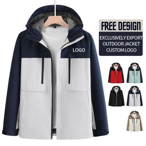 OEM ODM 3 in 1 <b>Waterproof</b> Winter Windbreaker Softshell Outdoor <b>Warm</b> Jacket Mountaineering Hiking Camping Windproof Coat - Product Image 1