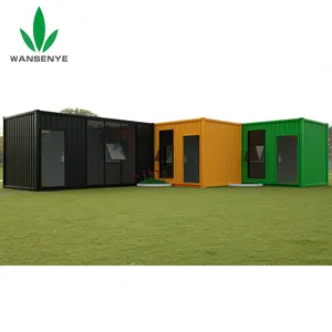 Hızlı montaj konteyner konut ofis binası düz paketi prefabrik konteyner ev ile özelleştirilmiş renk