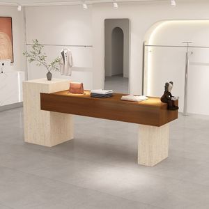 El centro <span class=keywords><strong>de</strong></span> la tienda cuenta con una exhibición fluida, simple y moderna <span class=keywords><strong>de</strong></span> vitrinas con estampado <span class=keywords><strong>de</strong></span> piedra - Product Image 4