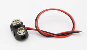 Connecteur à clip pour batterie 9V, support de fils, 10 à 100 pièces - Product Image 4